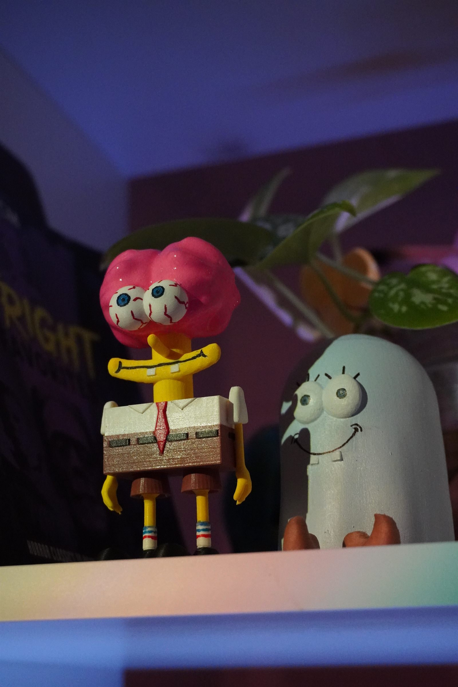 Scaredy Pants figurine on a shelf beside the Flying Dutchman costume